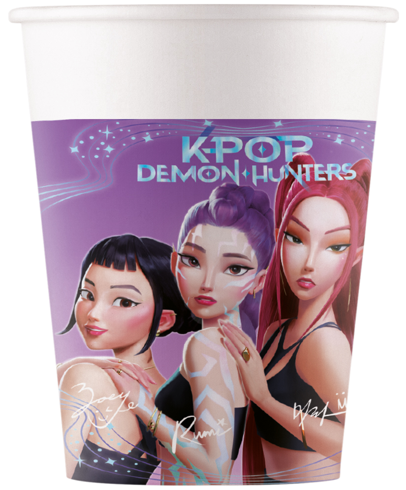 KPop Demon Hunters Beker Karton 200 ml - 8 stuks