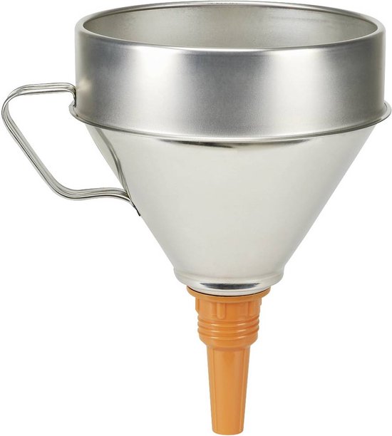 Trechter wit blik 200mm