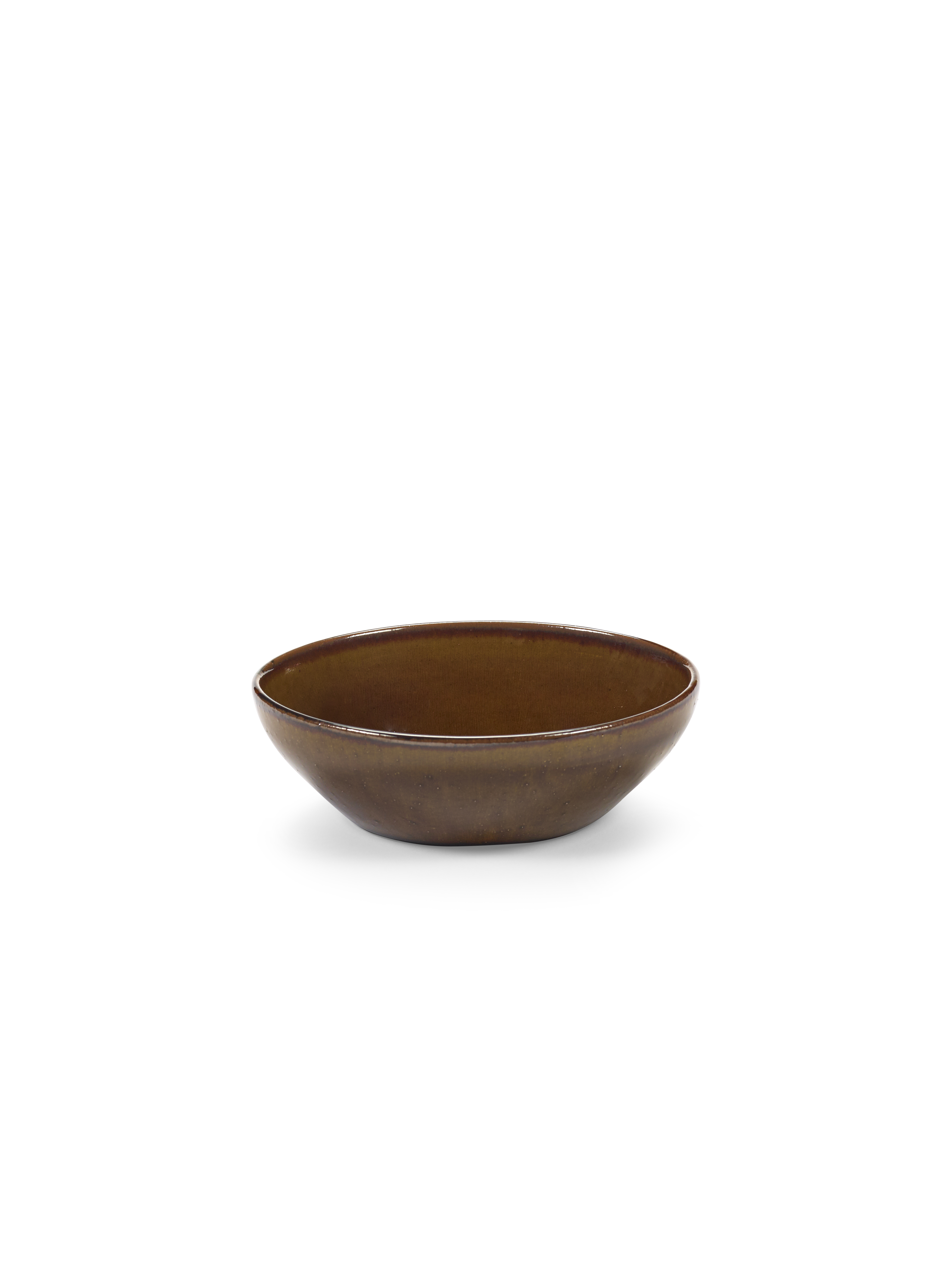 Serax Bowl L Out of Lines Ocher 17.5x15.5x5.7 cm - by Uncharted
