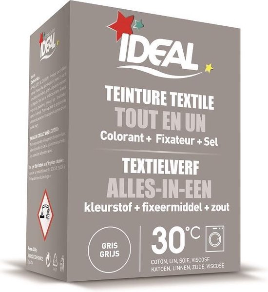 Ideal Textielverf Grijs 350 g Alles in 1 & Protect