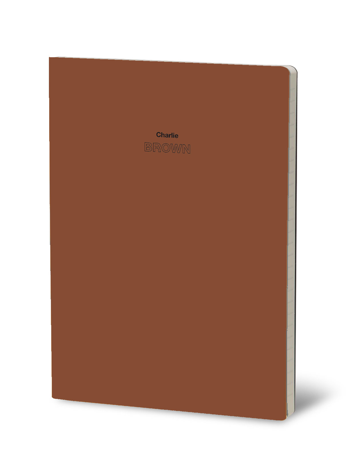 Stifflexible Notebook Flex Prisma Softcover Gelijnd Bruin 144 vel - 17x24 cm