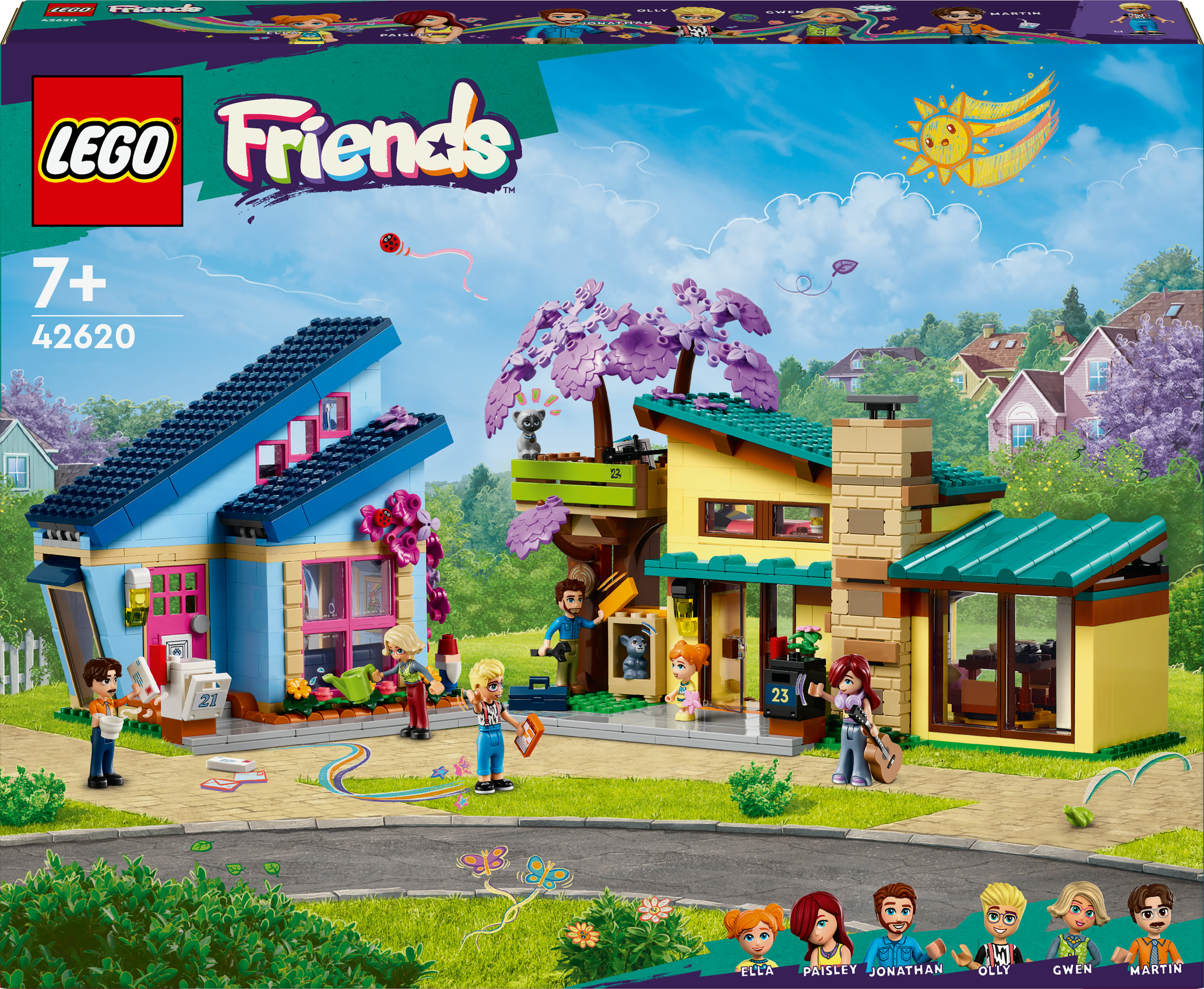 LEGO Friends 42620 Olly en Paisley's huizen
