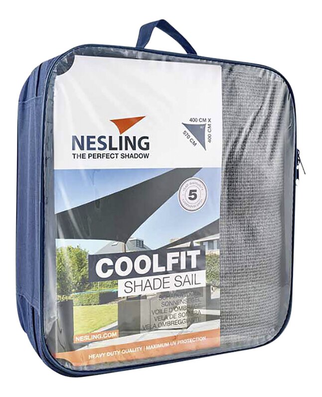 Nesling Coolfit Schaduwdoek Driehoek 4x4x5.7M - Antraciet