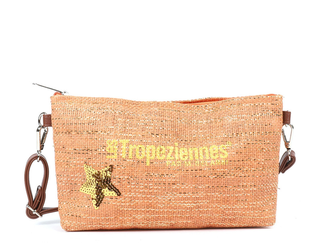Les Tropeziennes Crossbody Panama Geel 28x15x4 cm