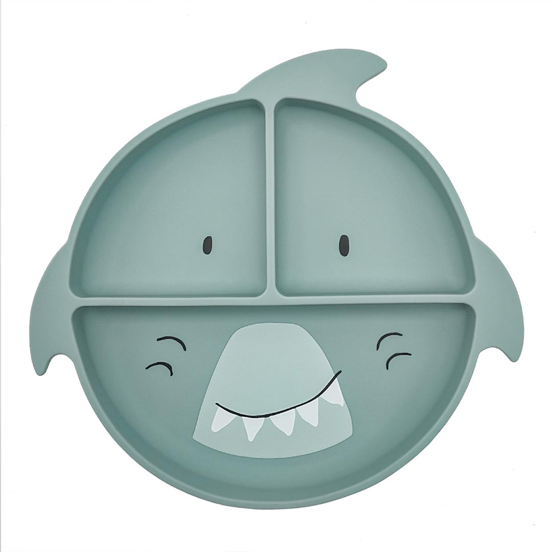 Trixie Bord met Vakjes en Zuignap Silicone Mr. Shark