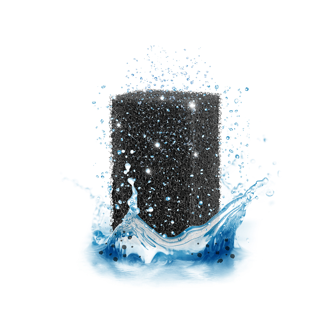 Ciano Foam medium Zwart Mechanische Filtering van uw Aquarium