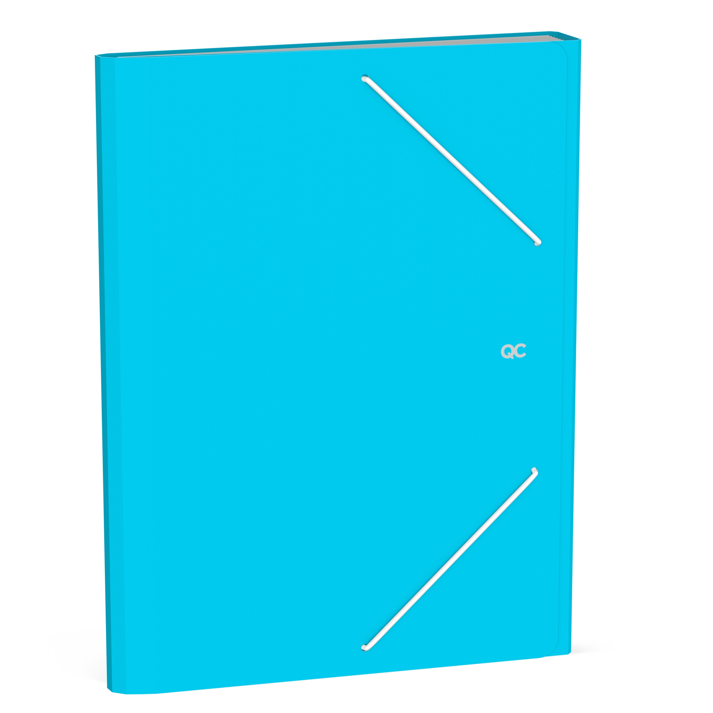Quattro Colori Elastobox PP A4 Azzuro