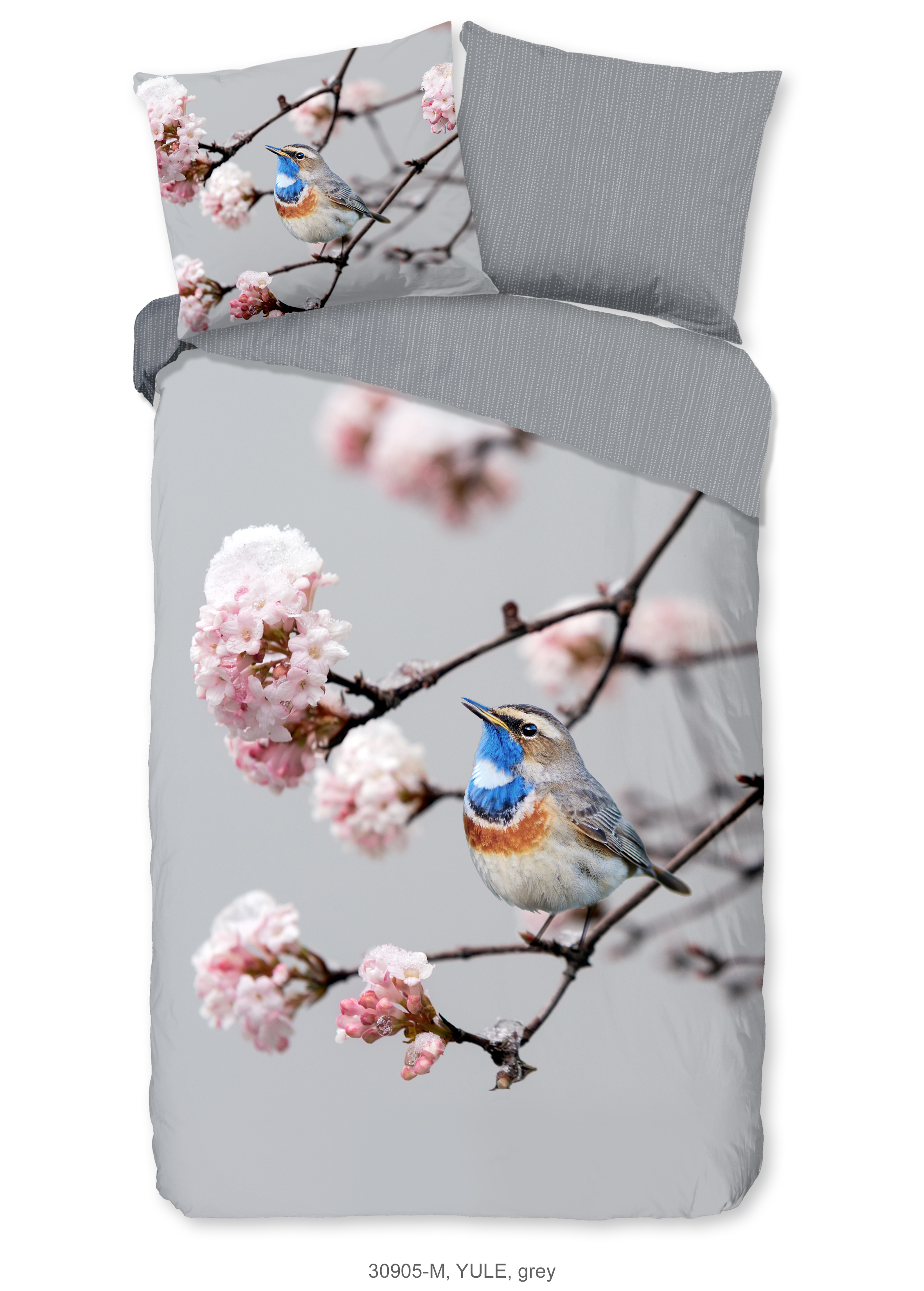 Pure Luxury Dekbedovertrekset Yule 140x220 cm - Microvezel - Grijs