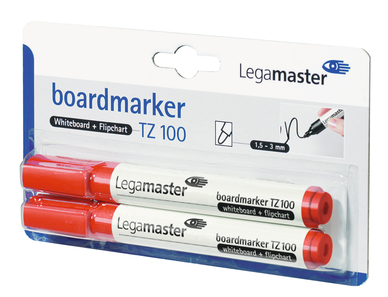 Legamaster Boardmarker TZ100 Rood 2 stuks Whiteboard/Flipchart