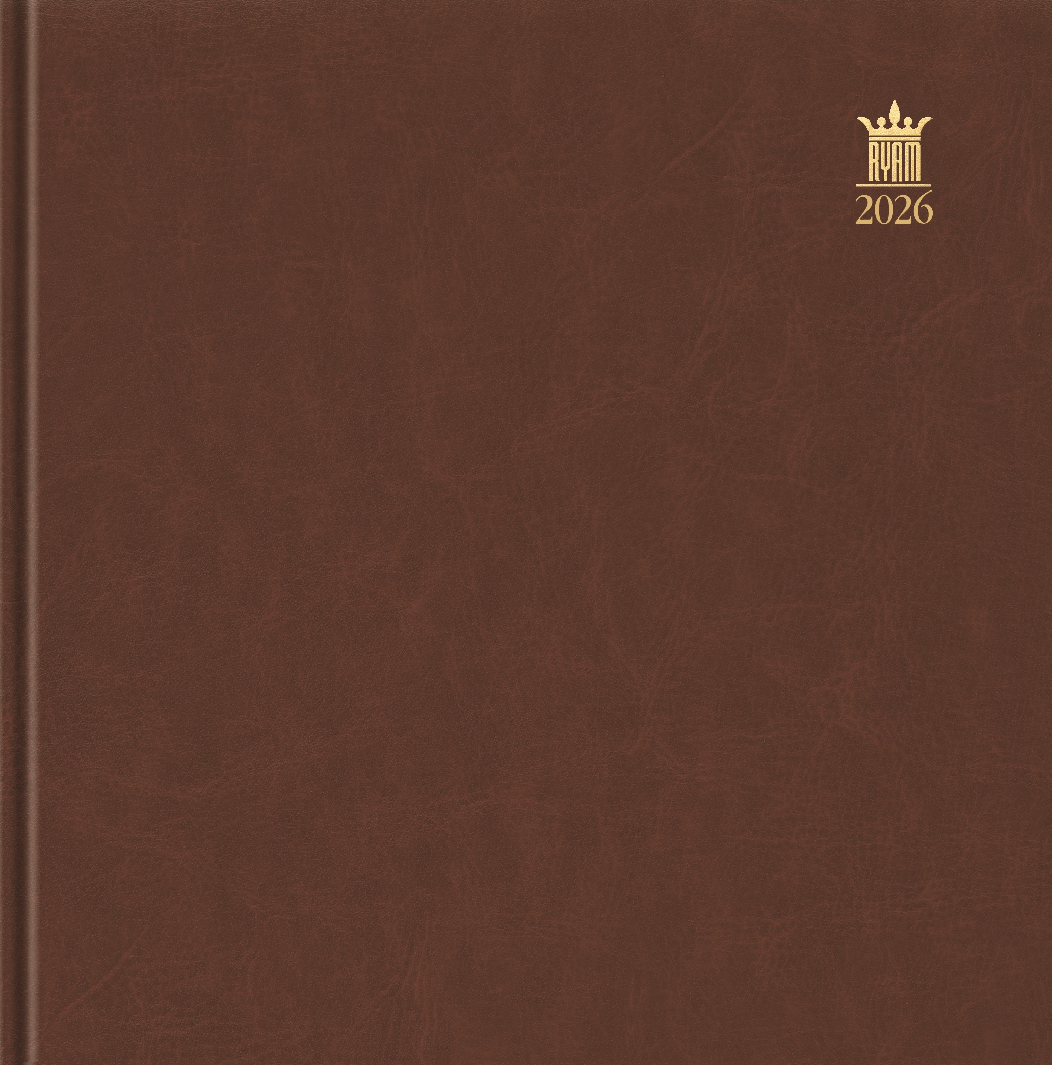 Ryam Agenda 2026 Carre Mundior Wit 1week/2pag Bruin 17x17 cm