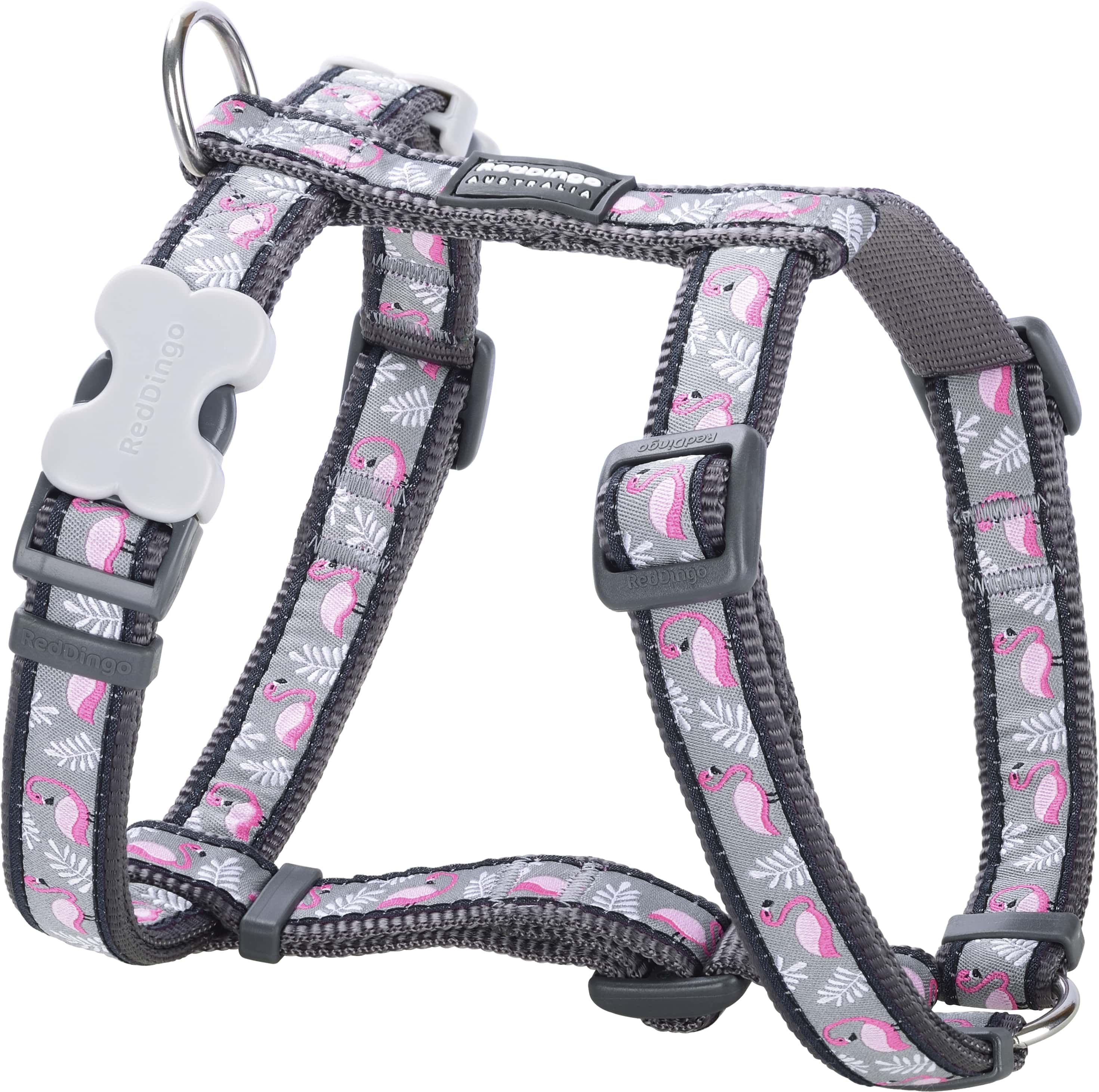 Red Dingo Harnas Flamingo Cool Grijs-XS