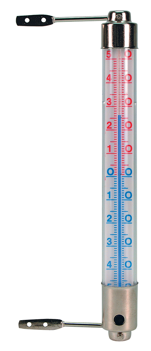 NATURE Buitenkozijnthermometer Metaal Kelvin 3 - 20x2.5x2.5 cm