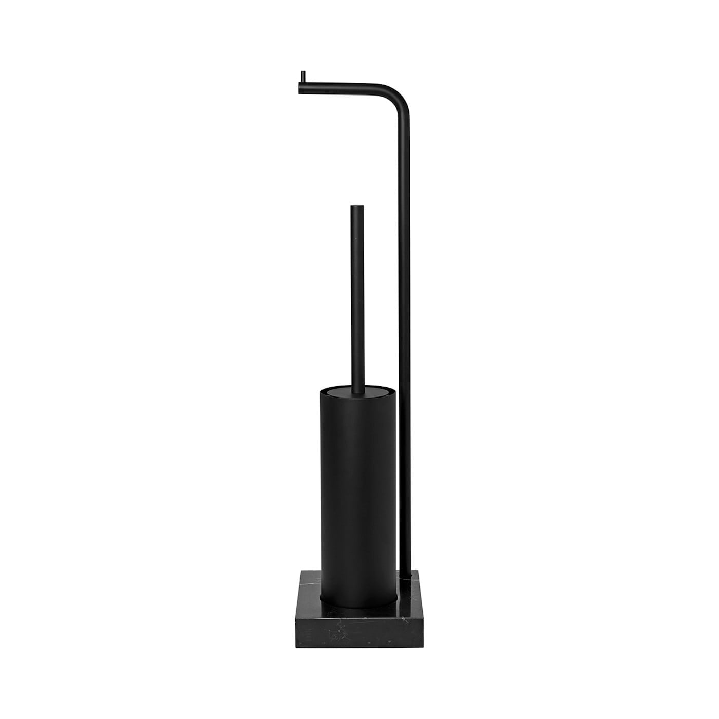Blomus Toiletborstel + Rolhouder Modo Zwart - 66x19x15 cm