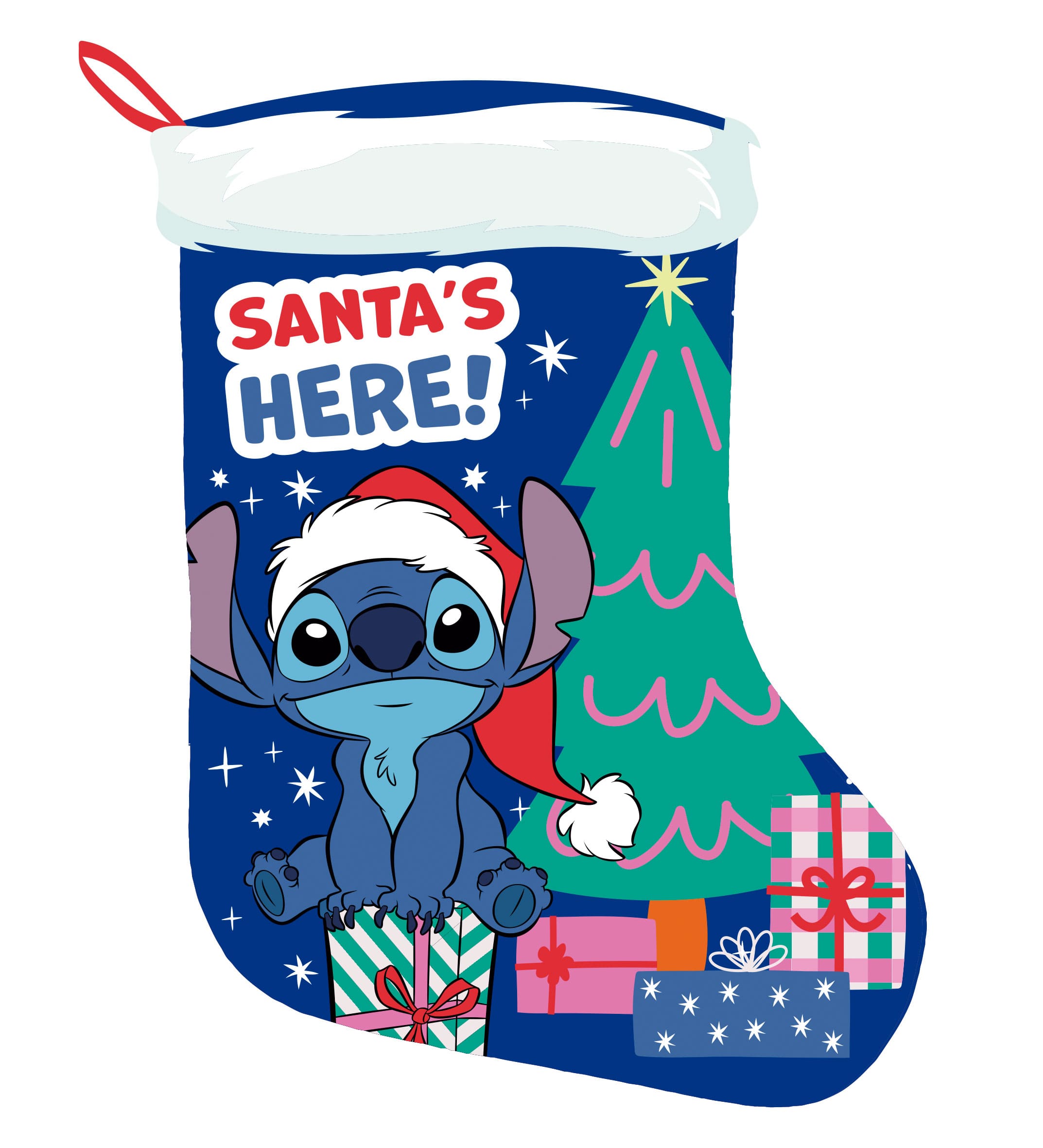Stitch Kerstsok 42cm