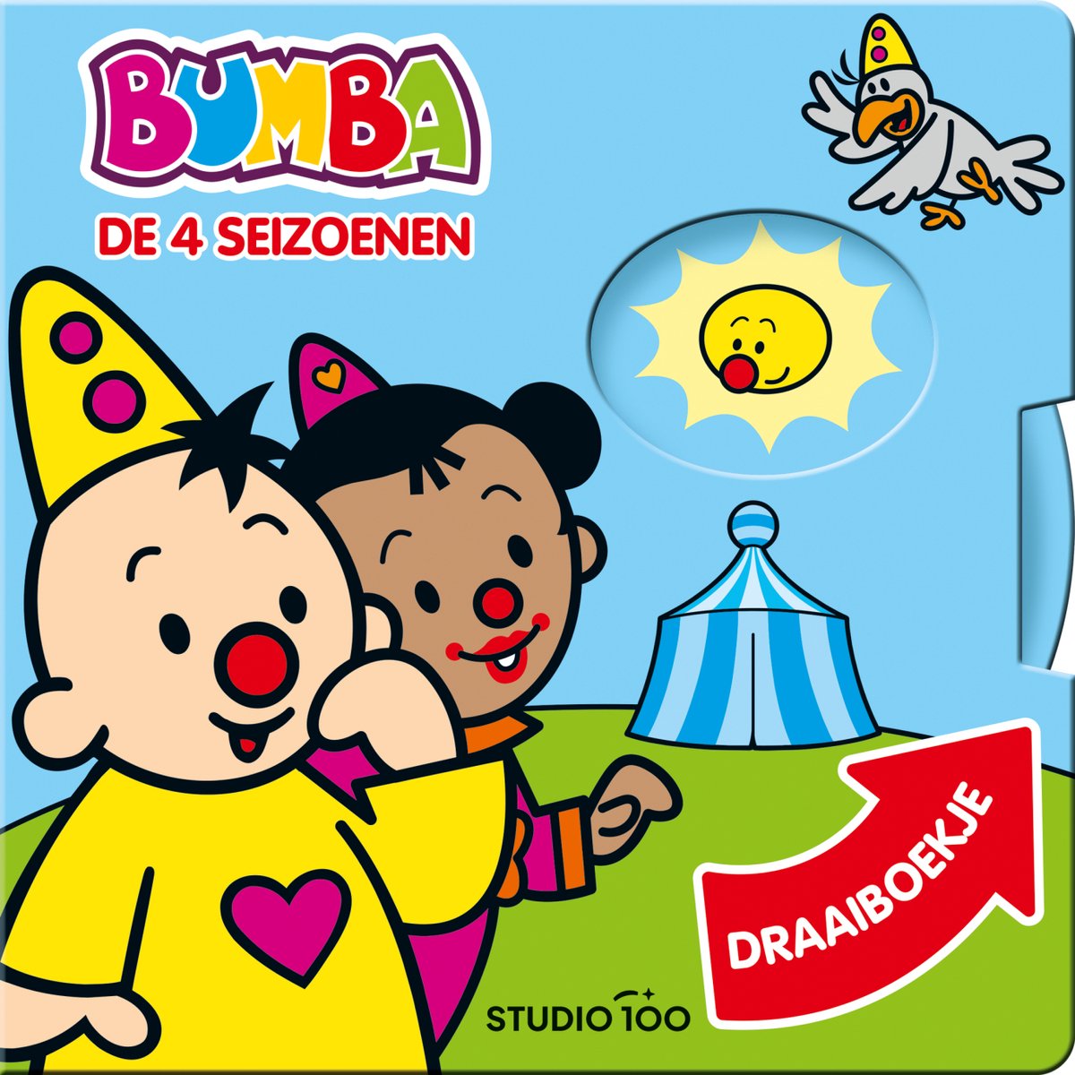 Bumba Kartonboek met Draaiwiel - De 4 Seizoenen