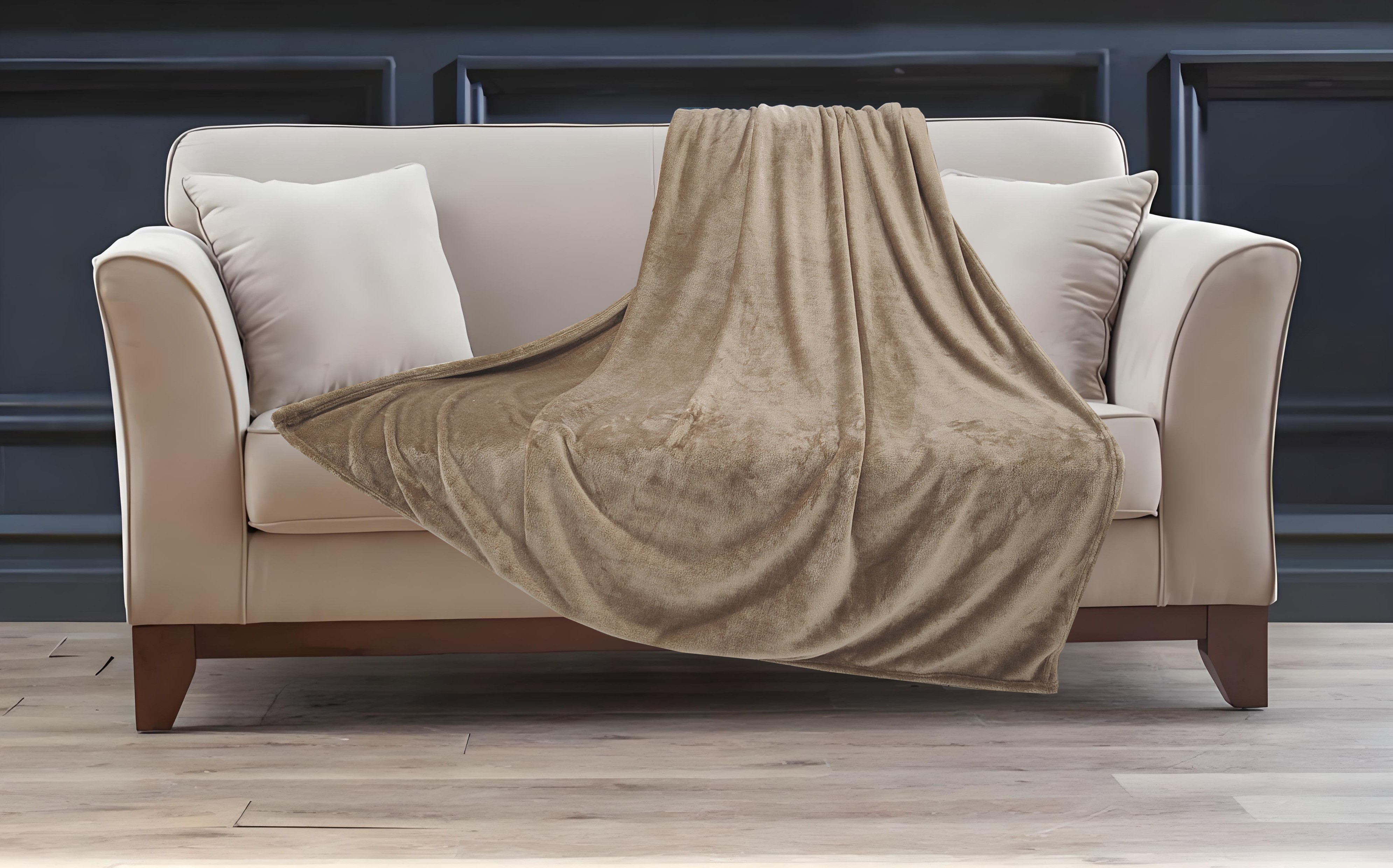 Plaid Grand Luxe Microfibre Cocos 150x200 cm 280 g/m2