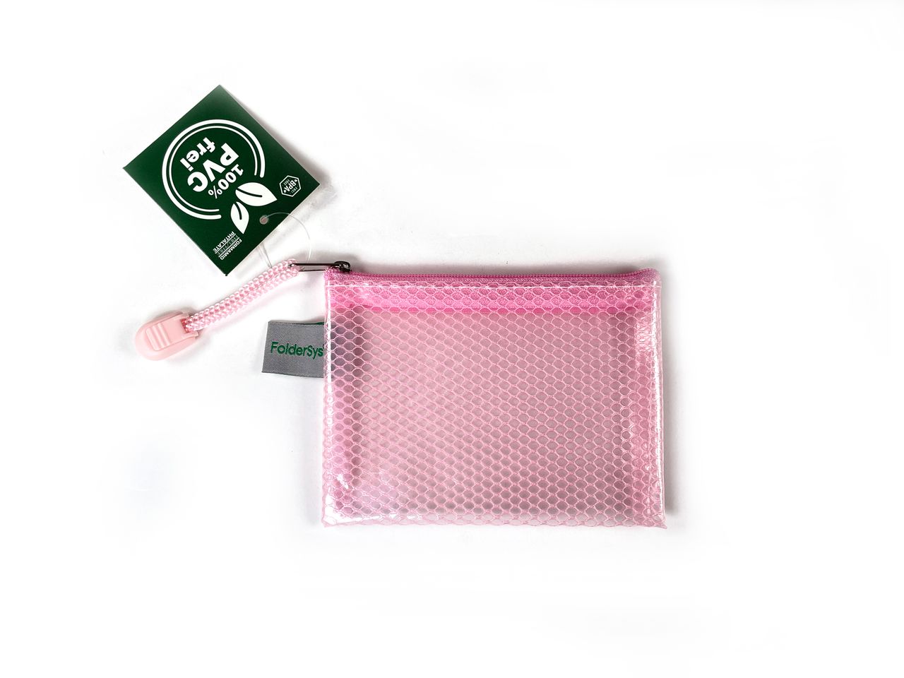 Foldersys Pochette  A7 met Rits zonder PVC Pastelroze