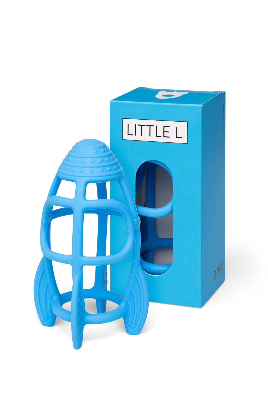 Little L Bijtspeelgoed Raket - Blauw