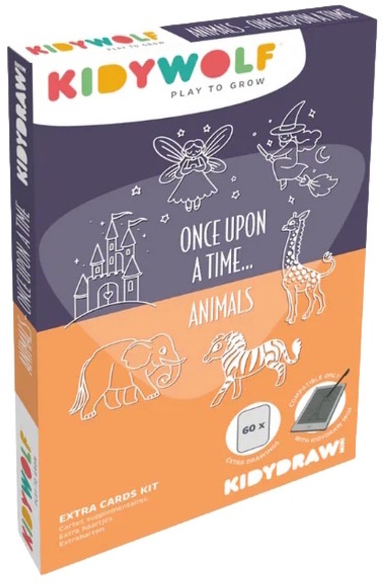 Kidydraw Mini Refill - Navulling - Once upon a time + animals