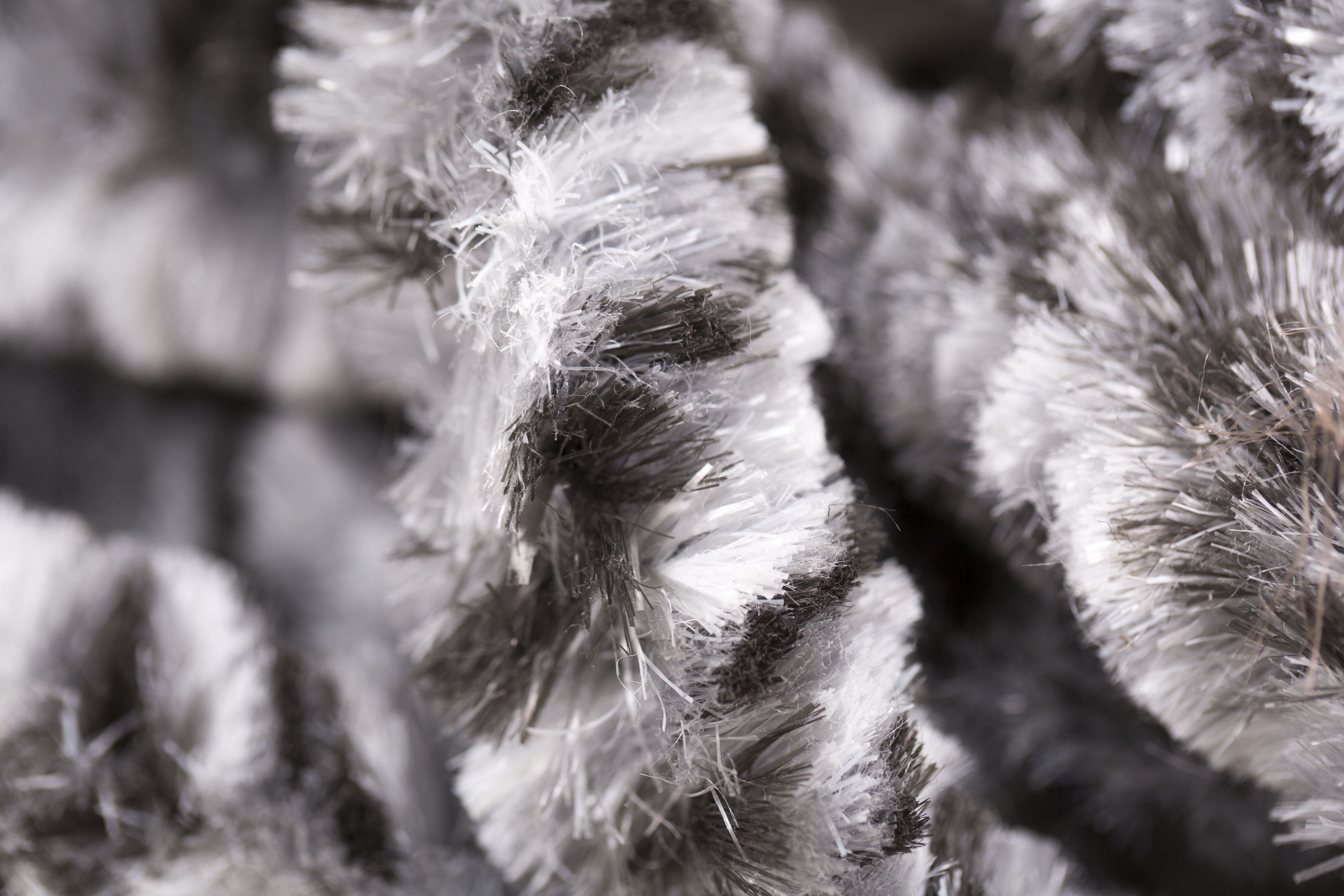 Deurgordijn Kattenstaart Grijs/Zwart/Wit 220x100 cm