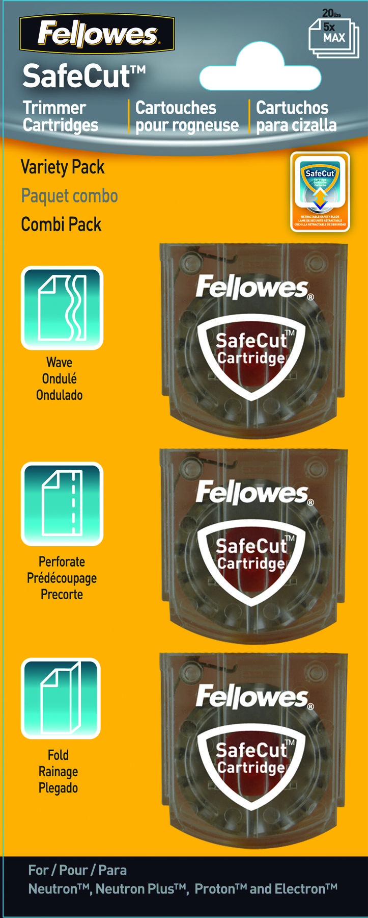 Fellowes Mesjes voor Neutron Snijmachine 3 stuks