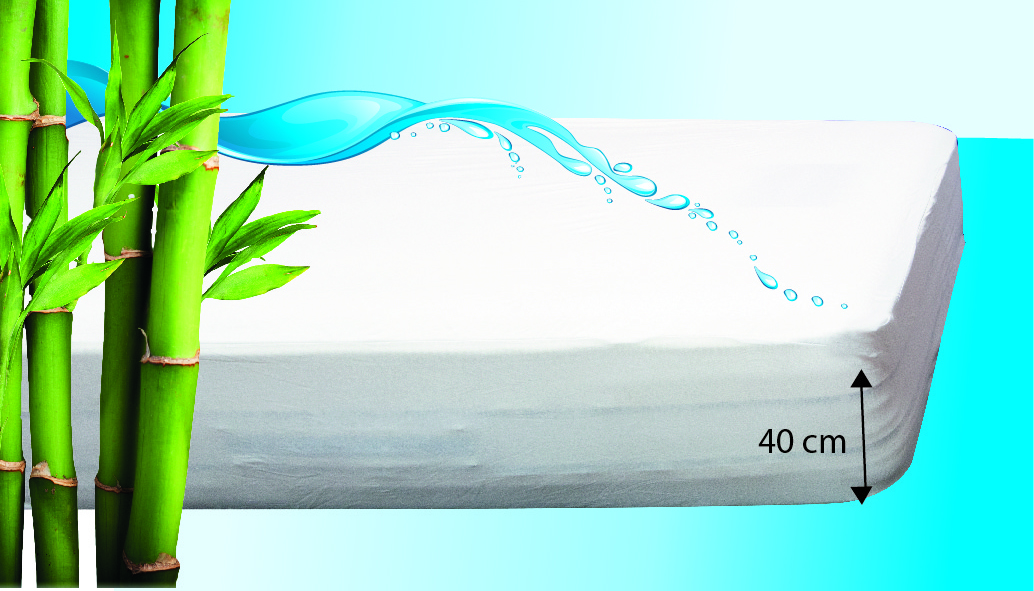 Matrasbeschermer Waterproof 140x200x40 cm Care+Bamboo
