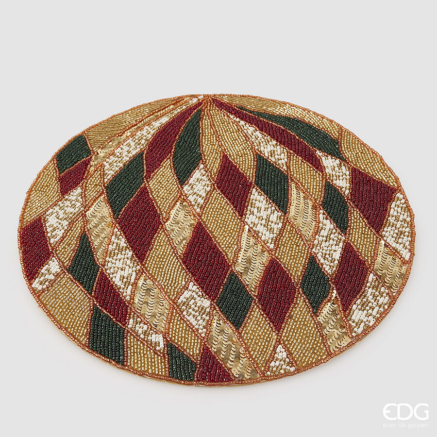 EDG Decobord Groen/Rood 36cm - Glas