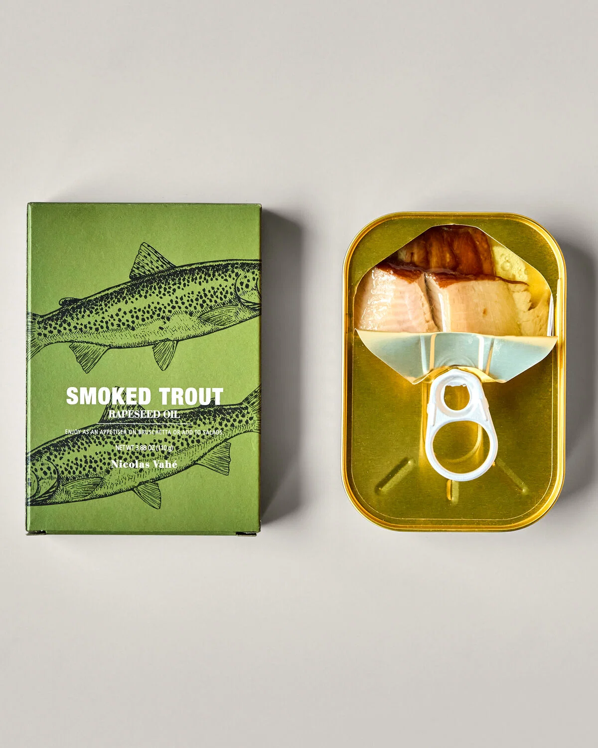 Nicolas Vahé Gerookte Forel in Koolzaadolie 110g
