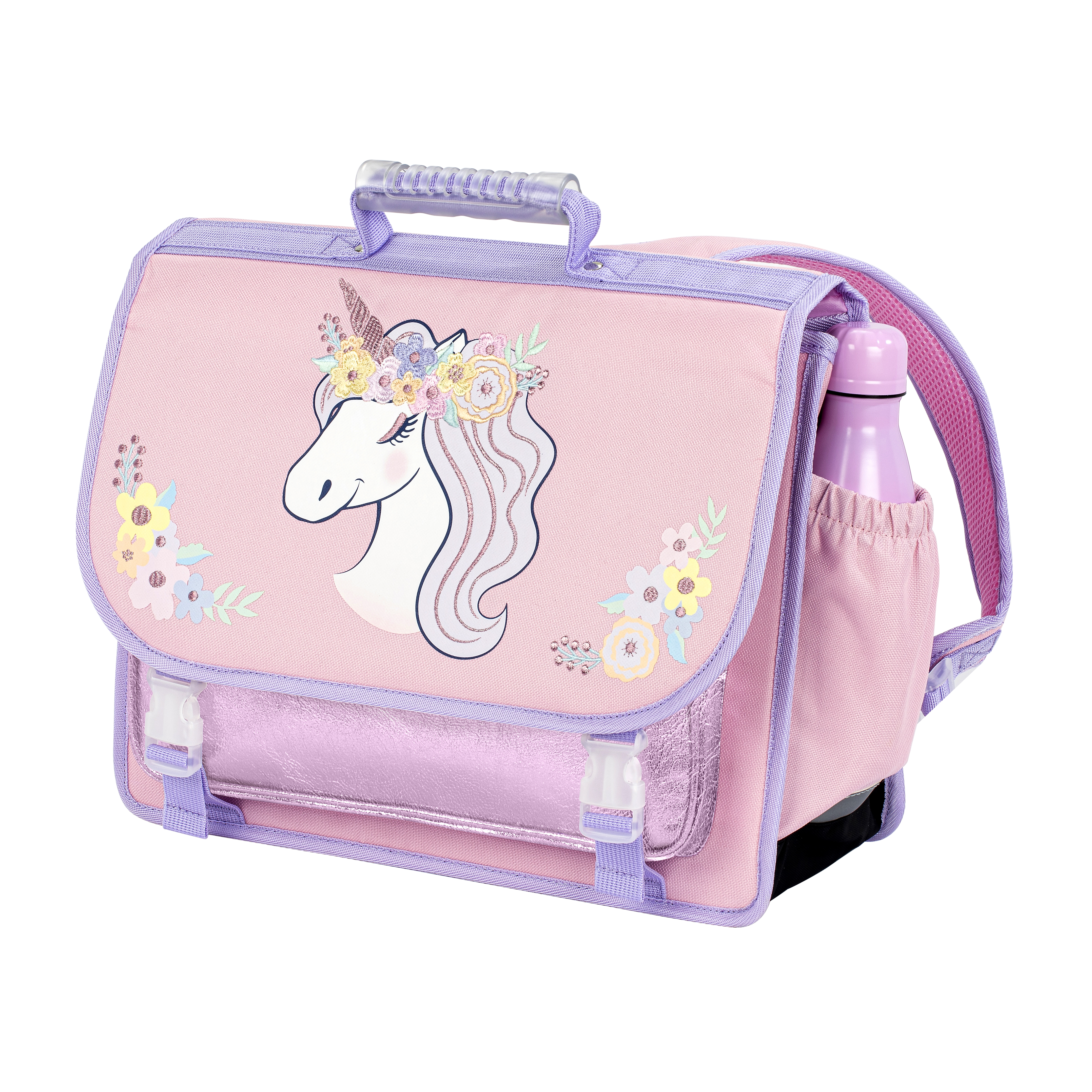 Viquel Boekentas Floral Unicorn 38x32x15 cm