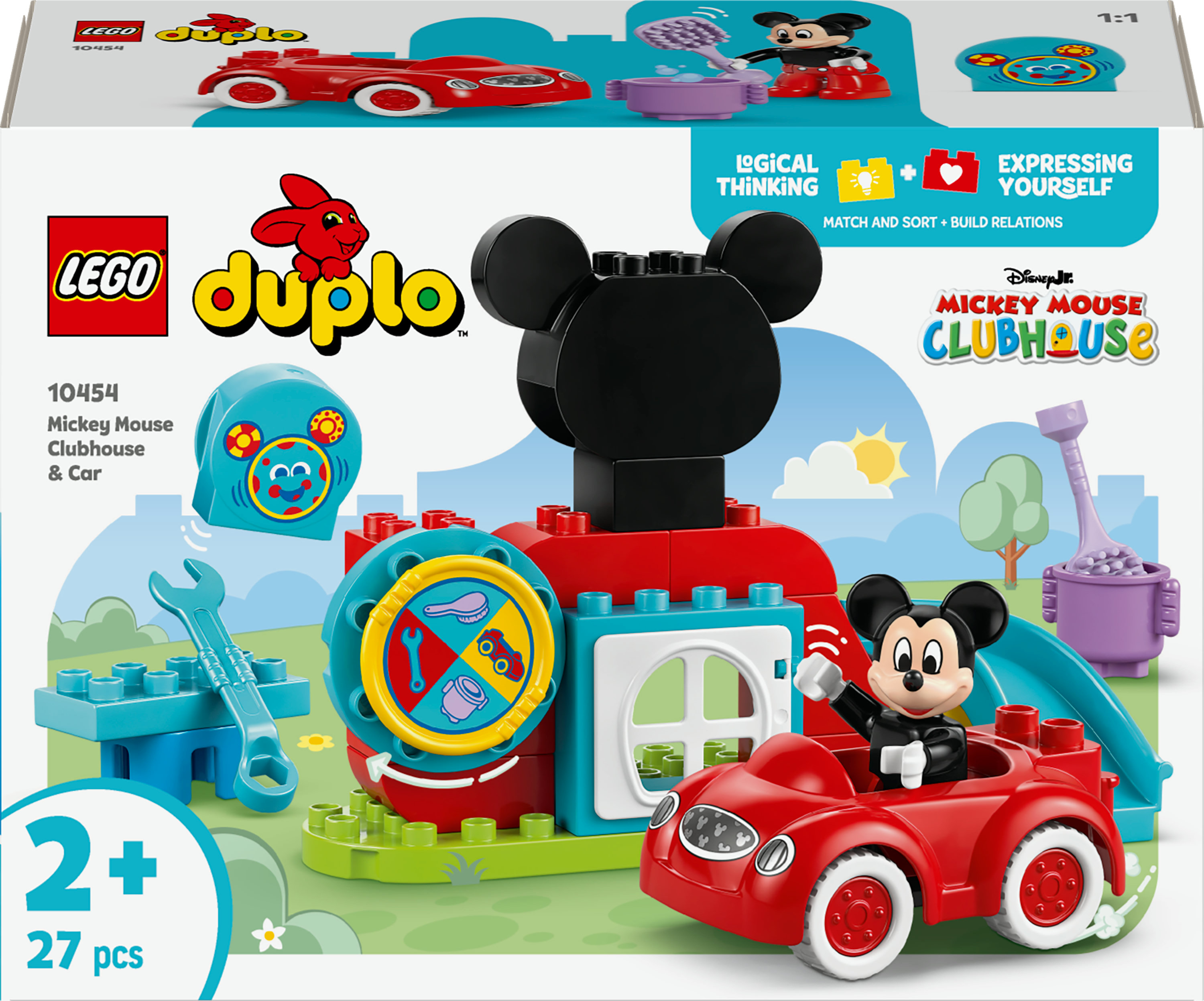 LEGO Duplo Disney 10454 Mickey Mouse Clubhuis en auto LEGO Duplo Disney 10454 Mickey Mouse Clubhuis en auto