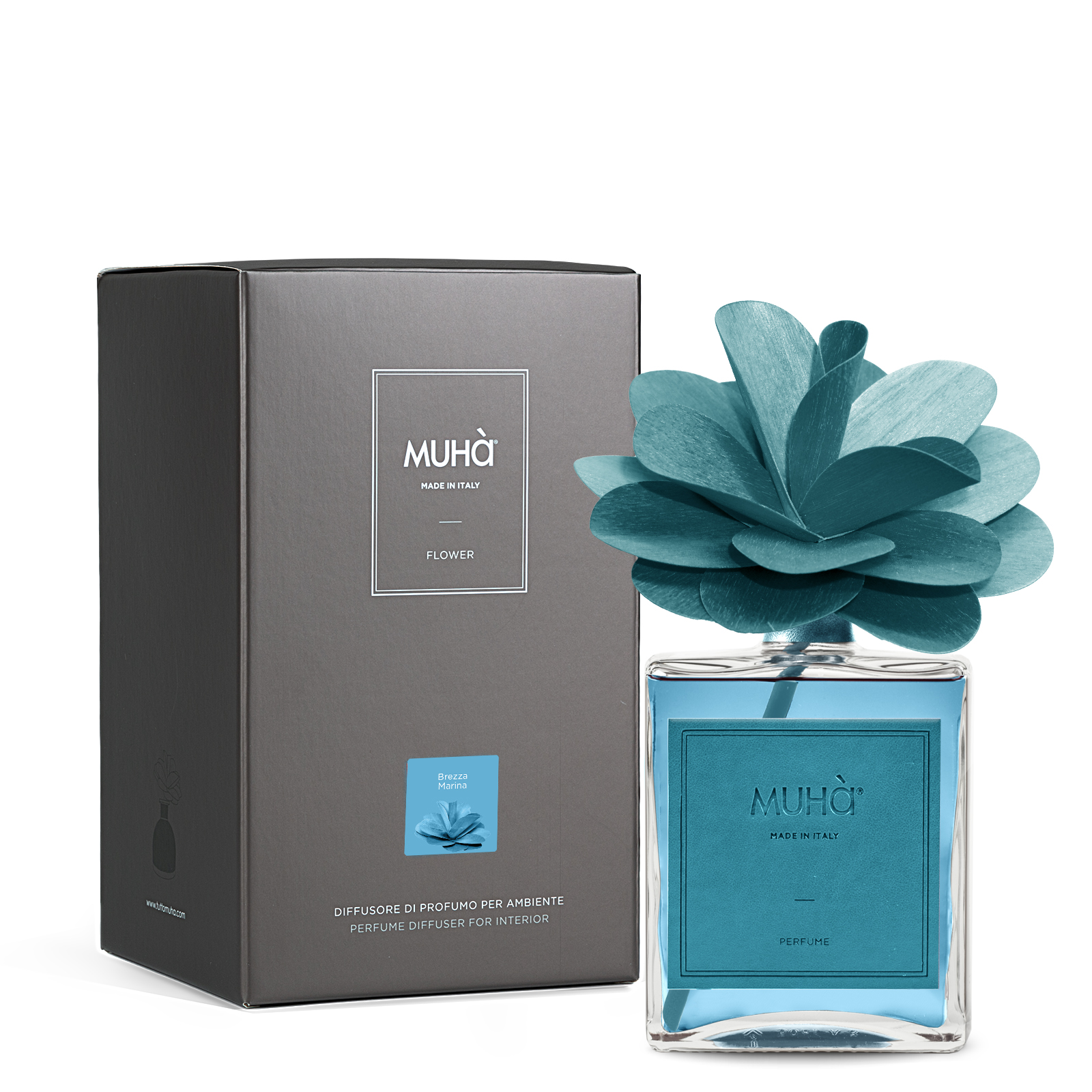 Muhà Geurdiffuser Flower Blue 500ml - Sea Breeze