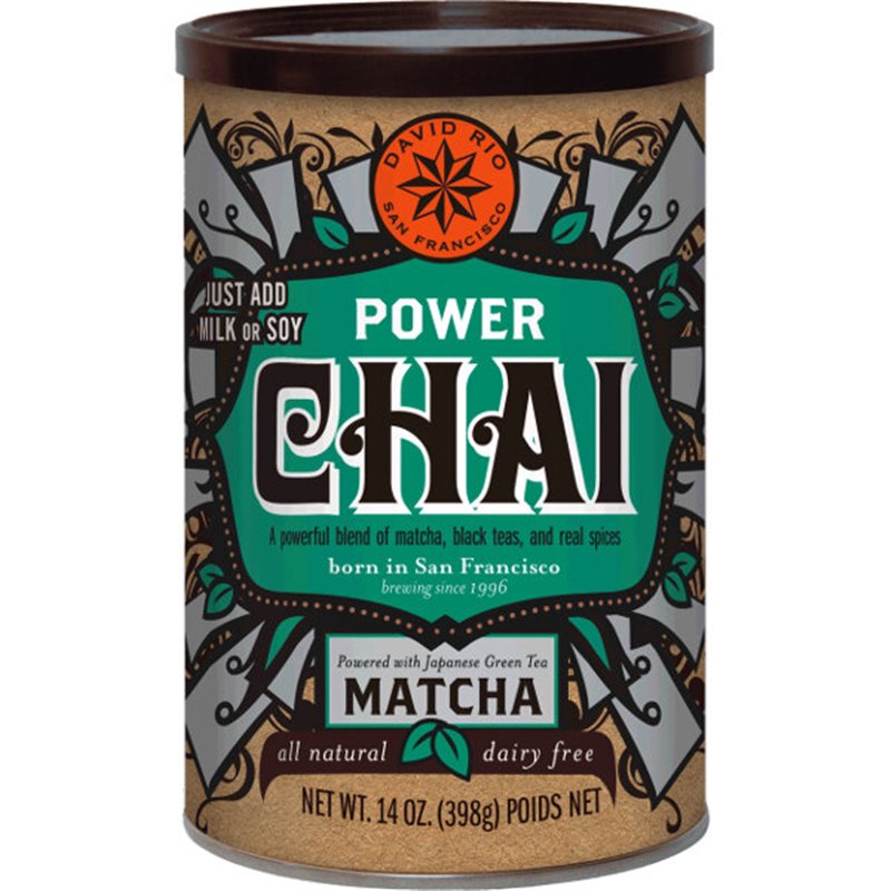 David Rio Power Chai met Matcha 398g - Glutenvrij