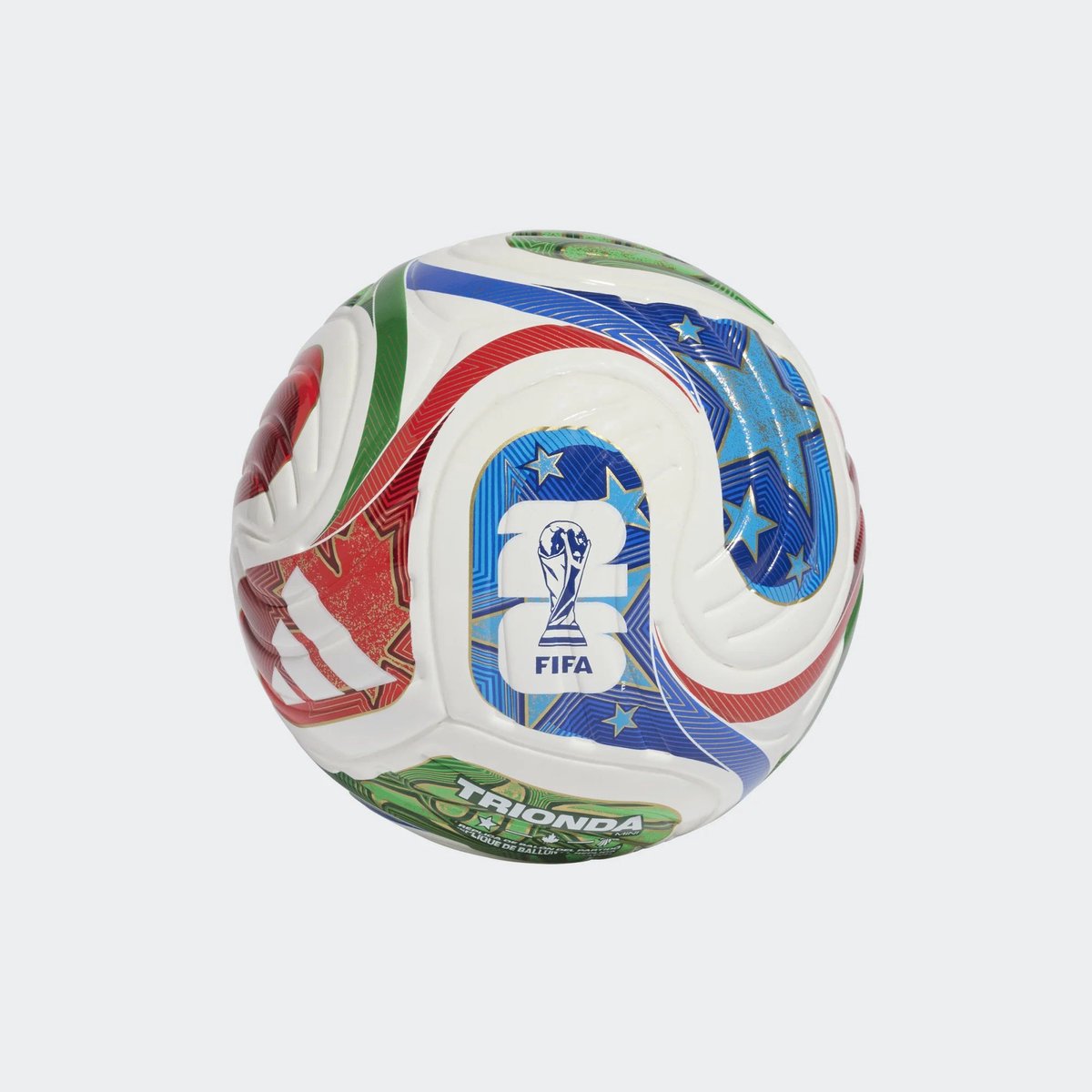 Adidas Voetbal World Cup 2026 Mini White/Blue/Red maat 1