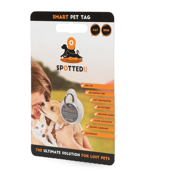 SPOTTED PRO DOG CAT Small u vindt mbv de app steeds uw dier terug!