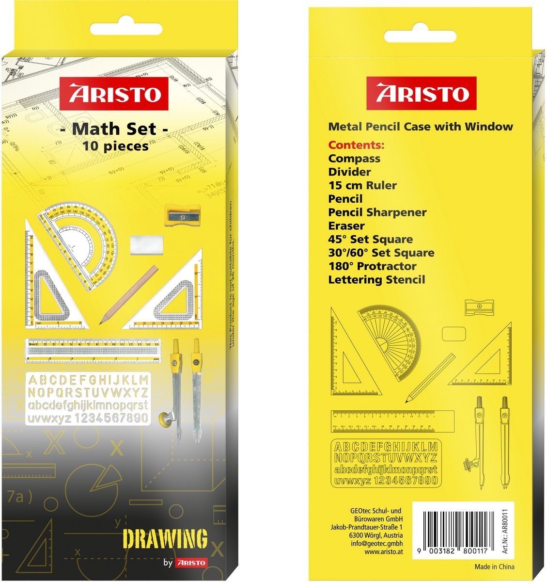 Aristo Geometrieset 10-delig
