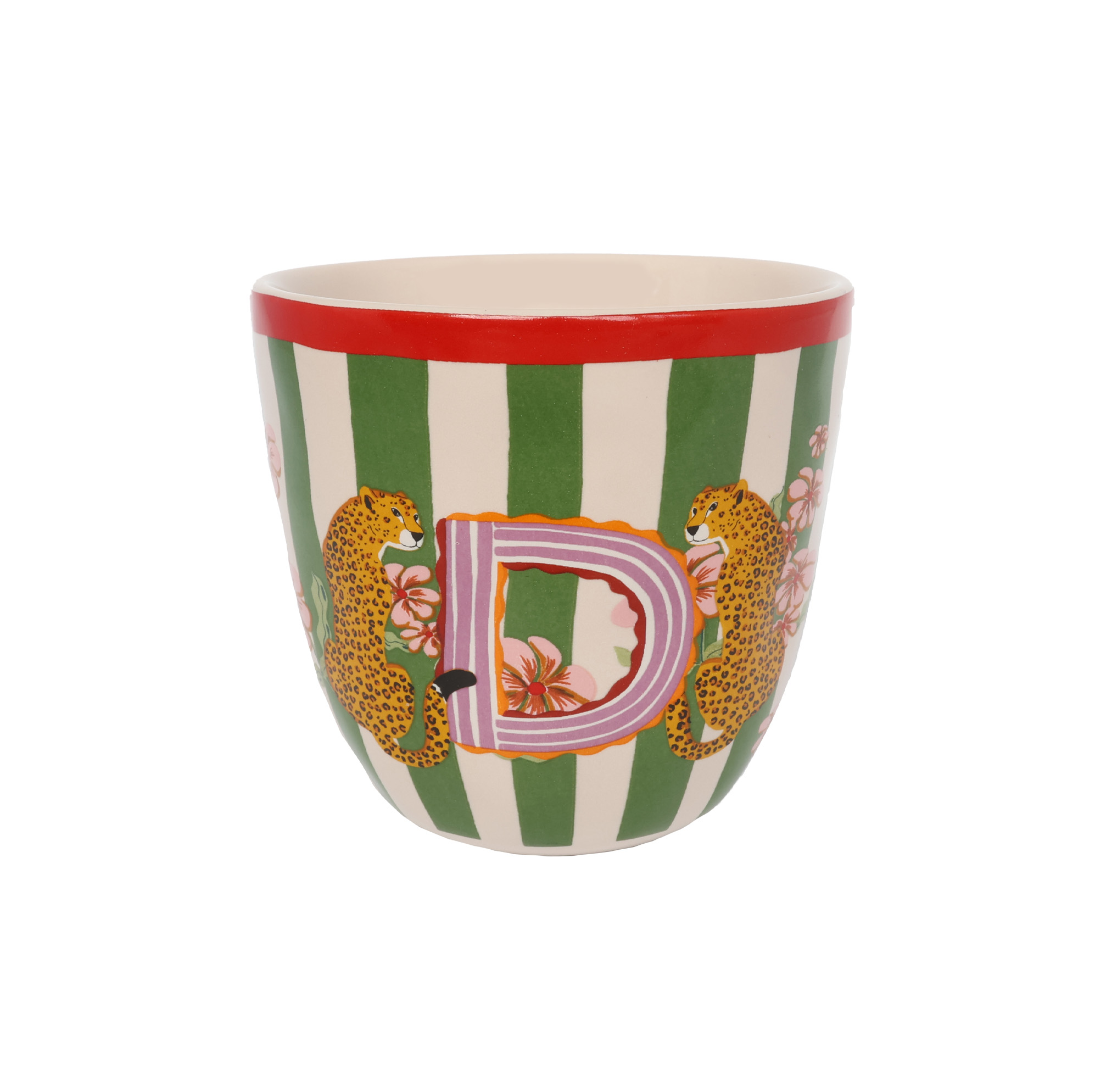 ATLITW Studio Cup Letter D 200ml - Keramiek - 8x7.5 cm