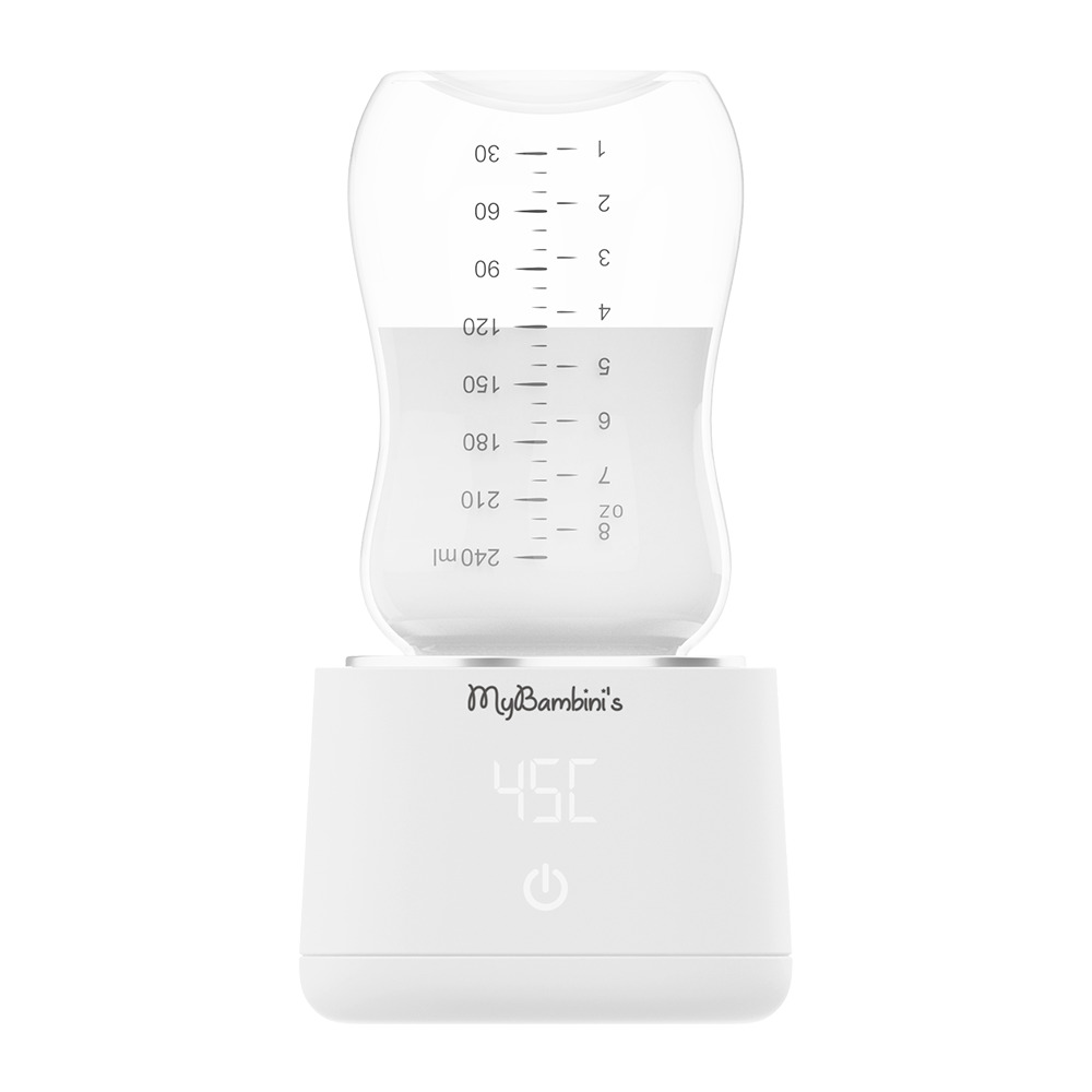 My Bambini's Flesverwarmer Wit Draagbaar voor Onderweg