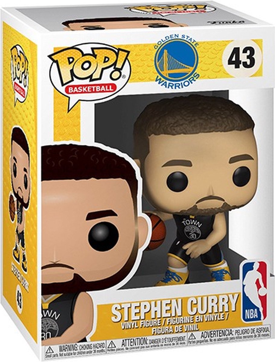 Funko Pop! Basketball - Golden State Warriors: Stephen Curry 43 Funko Pop! Basketball - Golden State Warriors: Stephen Curry 43