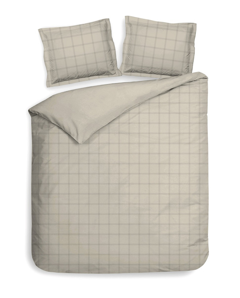 Heckettlane Dekbedovertrekset Diamante 200x220 cm - Satijn - Mojave Sand