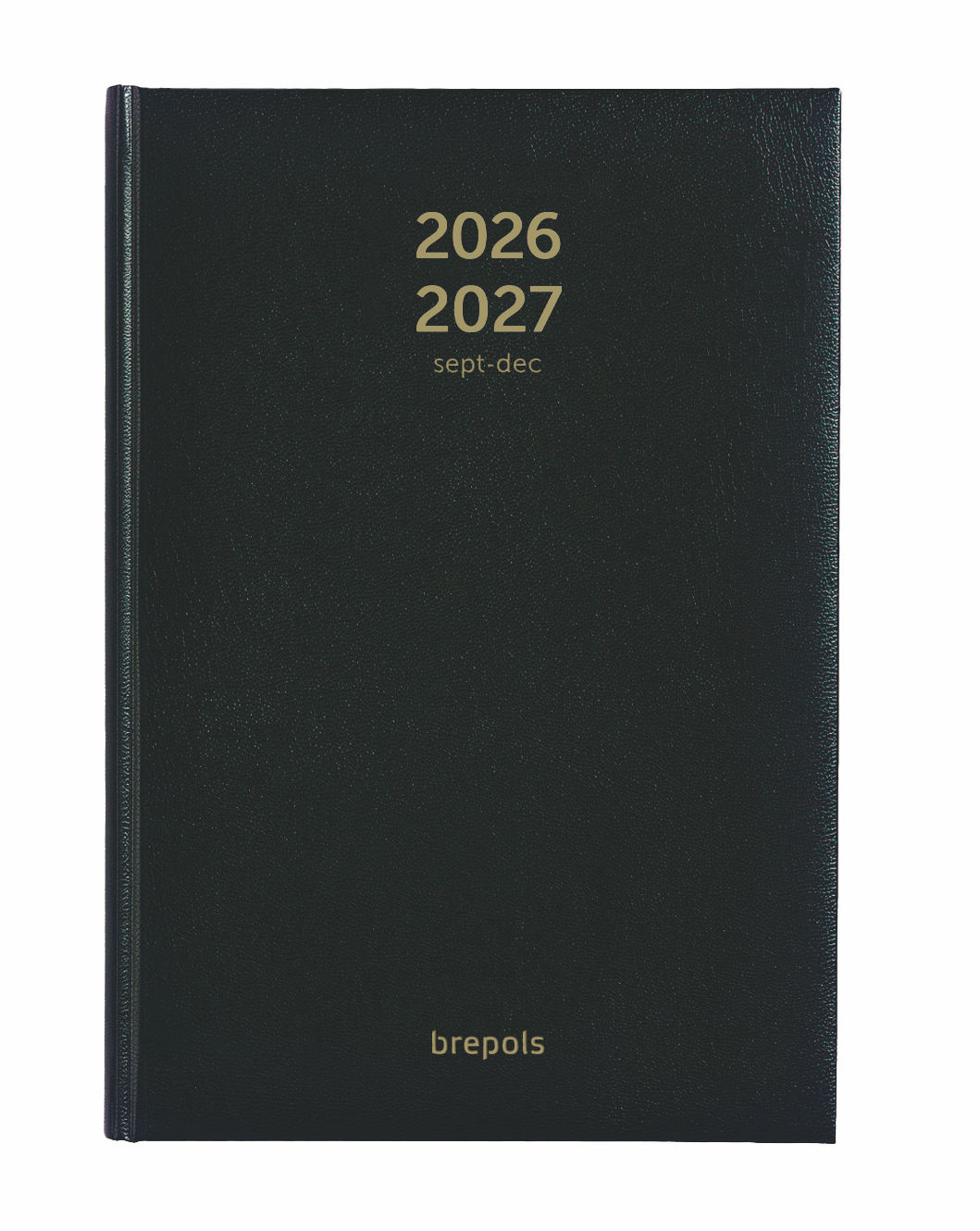 Brepols 16M Agenda 2026-27 Bretime Lima 1week/2pag Zwart Genaaid 14.8x21 cm