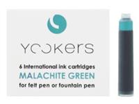 Yookers Inktvulling Malachite Green Pack - 6 stuks
