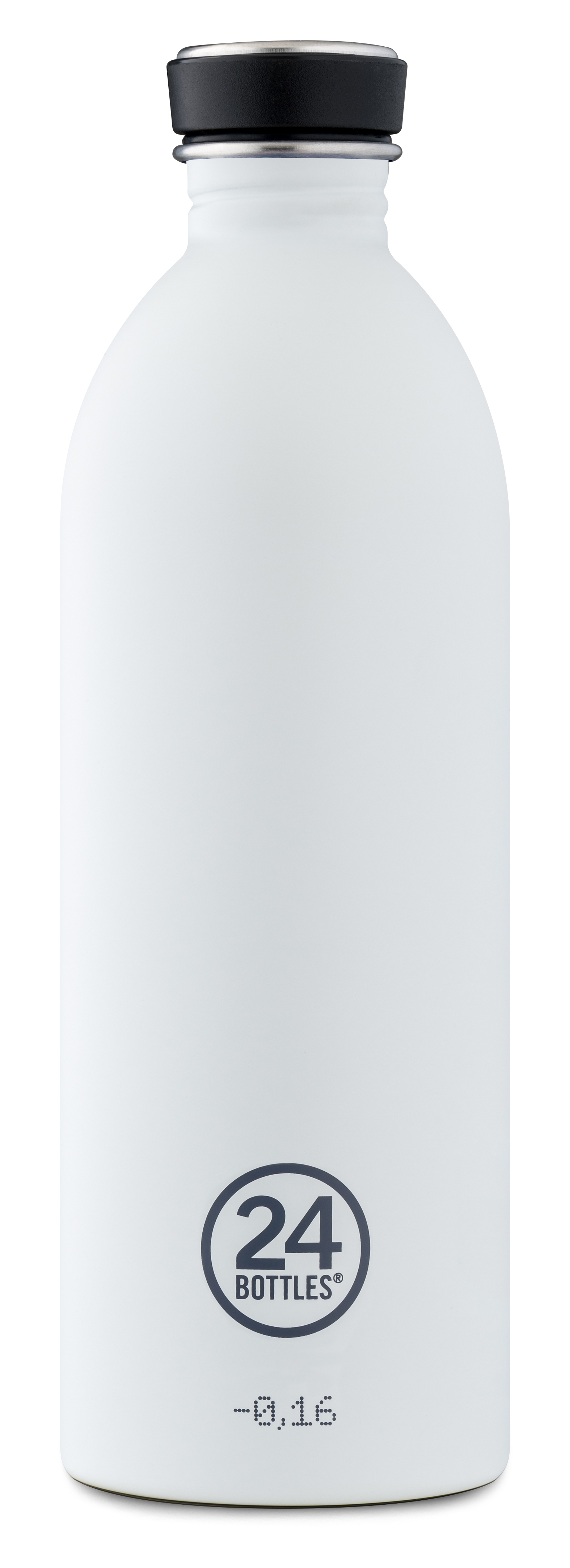 24Bottles Urban Bottle Isoleerfles 1000ml Ice White - Stone Finish - Single Wall