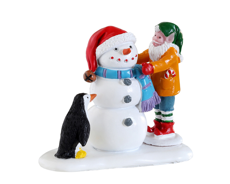 Lemax Village  Building A Snowman