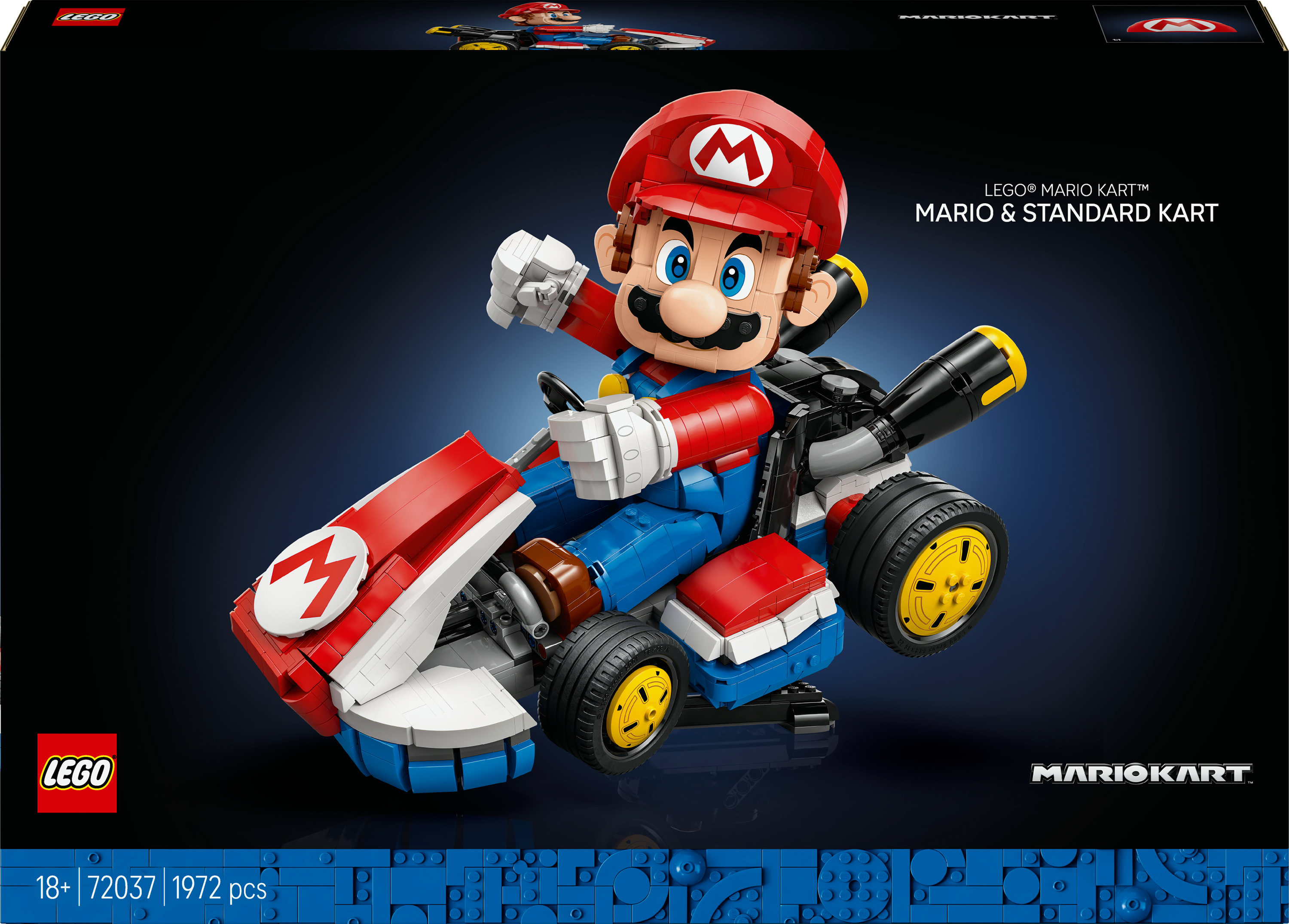 Lego Super Mario 72037 Mario Kart  - Mario en Standard kart