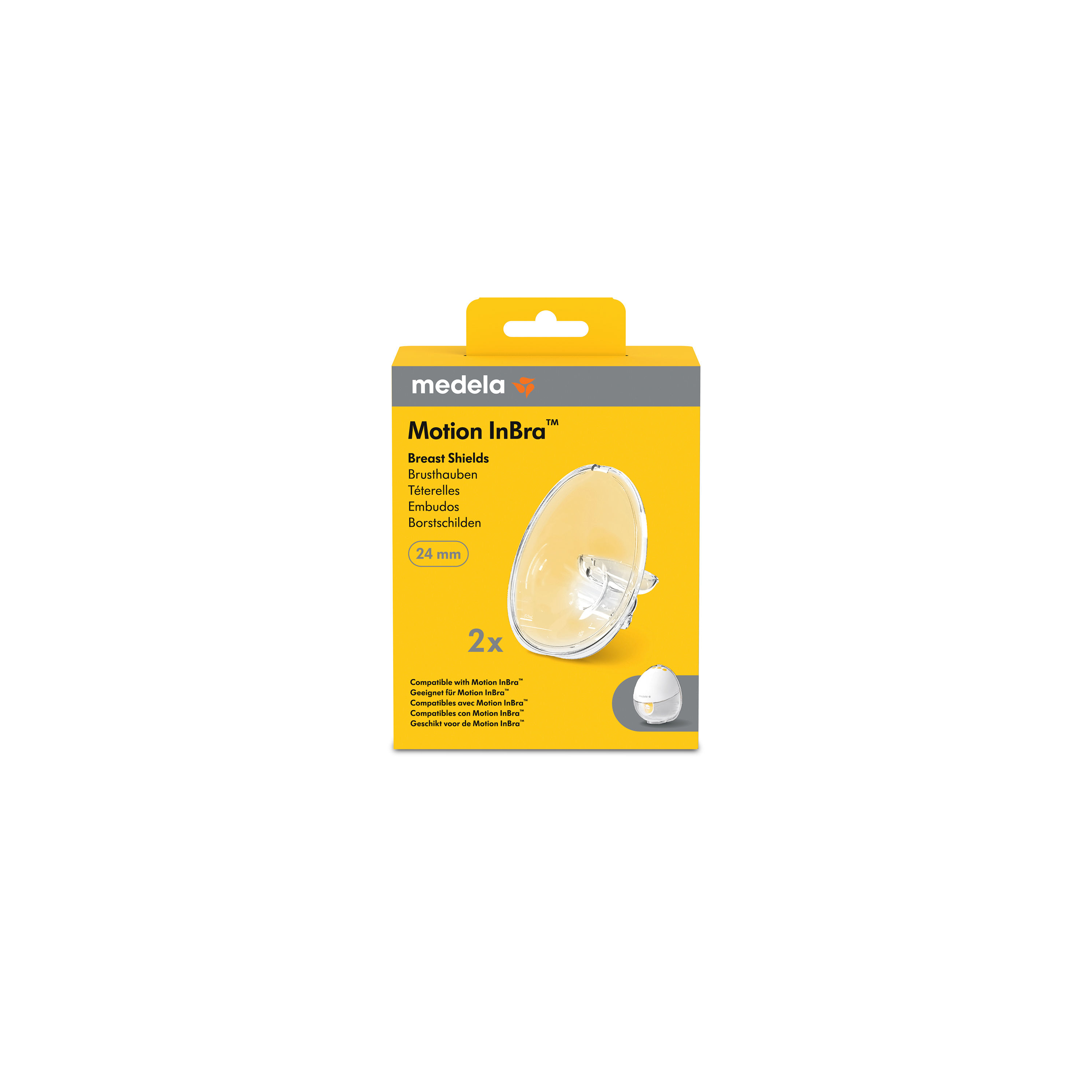 Medela Borstschildenset Motion InBra 24 mm-medium - 2 stuks