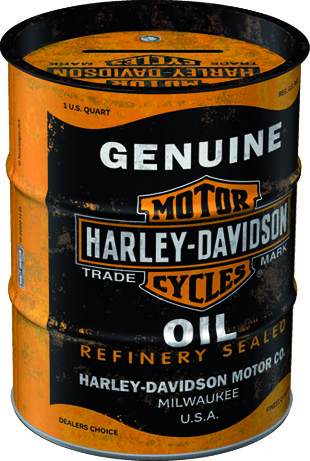 Nostalgic Art Spaarpot Olievat Harley Davidson - Genuine Oil
