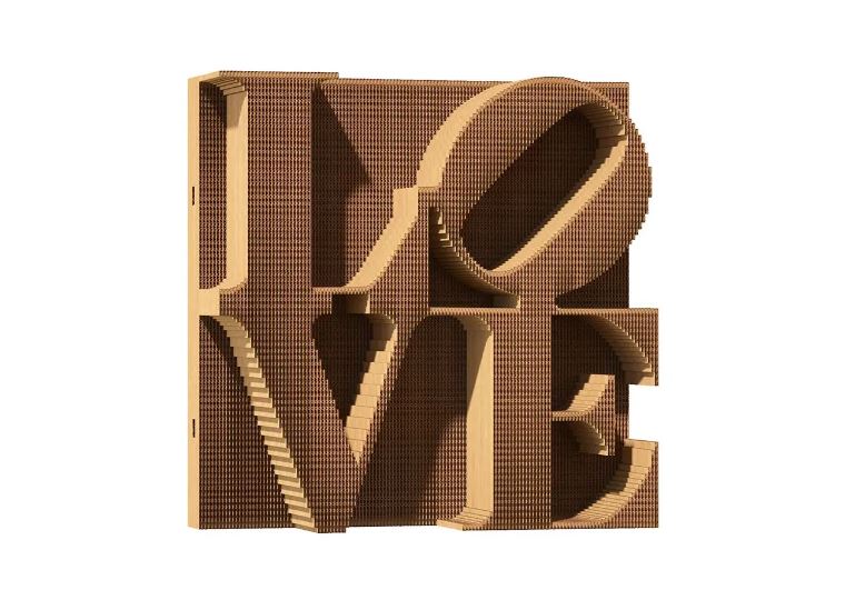 Cartonic 3D Puzzel Love Karton - 128 stuks