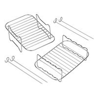 Tala Bakrooster voor Airfryer - 20x13x11 cm - 2 Etages - RVS
