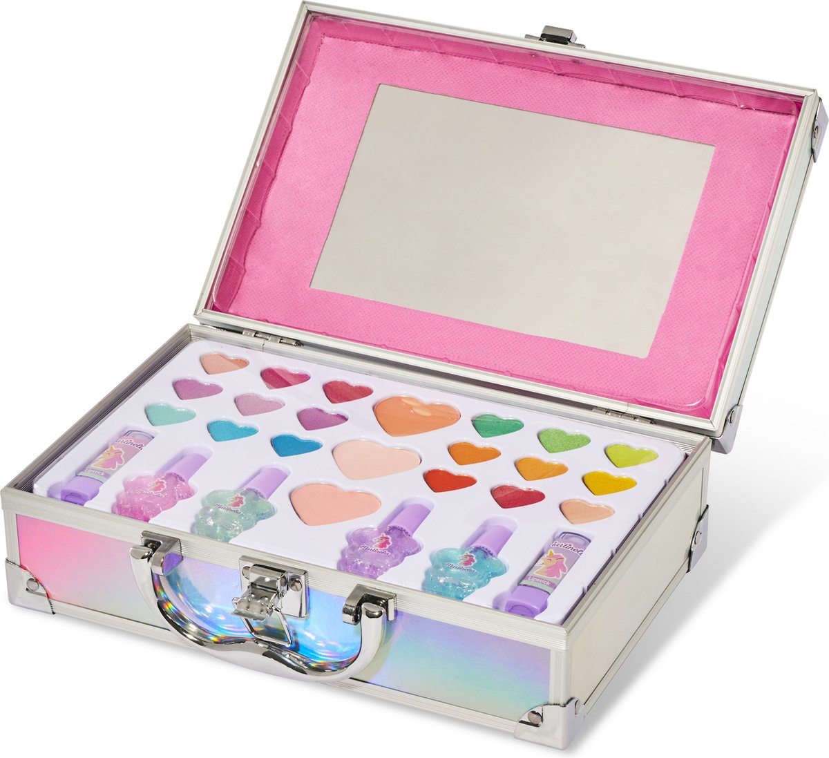 Martinelia Kinder Make Up, Eenhoorn Metalen koffer 27 delig