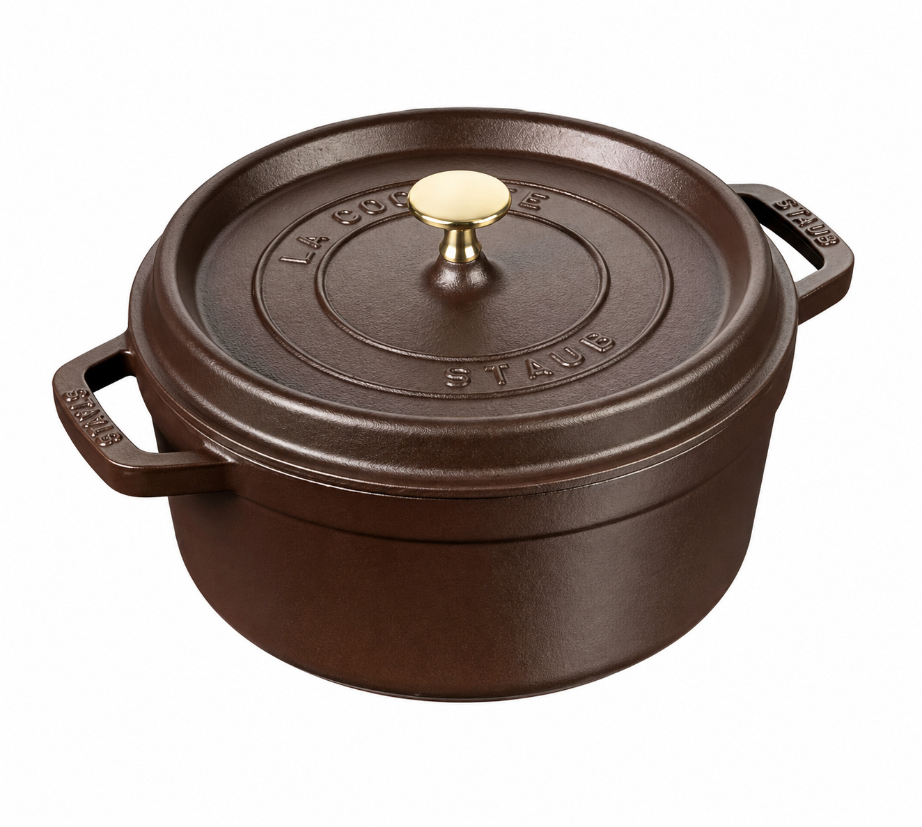 Staub Cocotte Chocolate 26cm - Gietijzer - 5.2l - alle Vuren